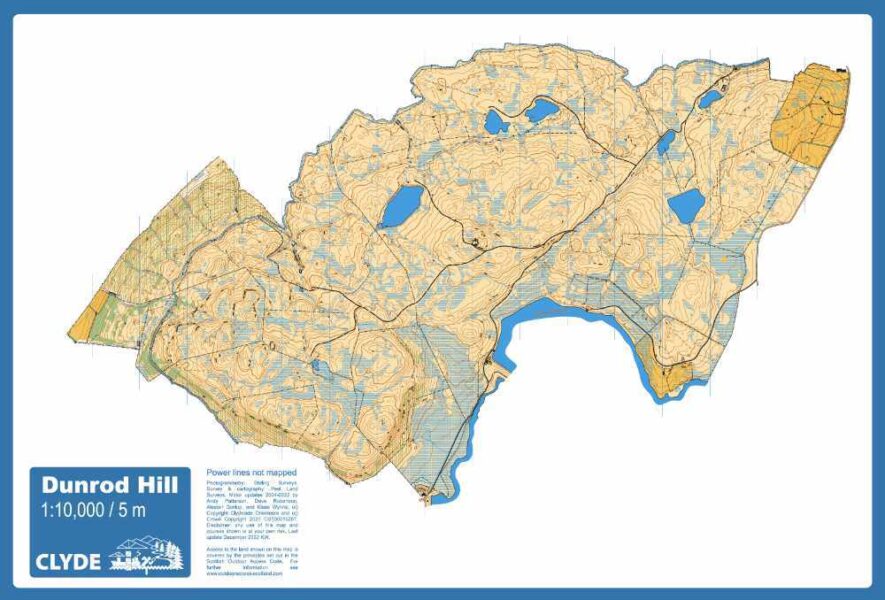 Dunrod Hill orienteering map